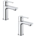 Grohe - lot de 2 mitigeurs lavabo lineare xs sans tirette Grohe - lot de 2 mitigeurs lavabo lineare xs sans tirette
