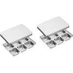 Lot de 2 moules à glaçons pour réfrigérateur, accessoire pour vin, plateau ménager résistant à l'usure ... Lot de 2 moules à glaçons pour réfrigérateur, accessoire pour vin, plateau ménager résistant à l'usure ...