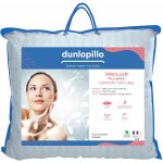 Lot de 2 oreillers plumes fermes - 100% plumettes - 60 / 60 - dunlopillo