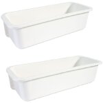 Lot de 2 paniers coulissants pour armoire de salle de bain, �tag�res coulissantes pour tiroirs de rangement ...