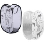 Lot de 2 paniers � linge pliables pop - up avec poign�es ? corbeilles � linge pour jouets, v�tements, ...