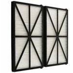 Lot de 2 panneaux filtres pour robot tiger shark - rcx70101pak2 - noir