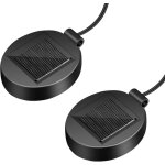 Lot de 2 panneaux solaires de rechange pour lampes de jardin, lampes solaires de rechange, pour extérieur, ... Lot de 2 panneaux solaires de rechange pour lampes de jardin, lampes solaires de rechange, pour extérieur, ...