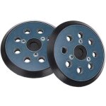 Lot de 2 patins abrasifs pour ponceuse orbitale 8 trous 125 mm compatible avec makita m9204 bo5030 bo5031 ...