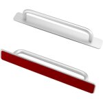 Lot de 2 pi�ces poign�e de porte coulissante autocollantes, poign�e de meuble en alliage aluminium 212 ...