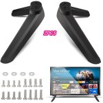 Lot de 2 pieds de piédestal de base tv universels, pied de tele avec vis, compatible avec plupart des ... Lot de 2 pieds de piédestal de base tv universels, pied de tele avec vis, compatible avec plupart des ...
