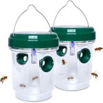 Lot de 2 pi�ges � gu�pes solaires, tueurs de gu�pes r�utilisables, aliment�s � l'�nergie solaire, suspendus ...