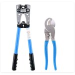 Lot de 2 pinces � sertir pour c�ble �lectrique avec pince coupante pour c�ble 10, 8, 6, 4, 2, 1 / 0 awg ...