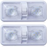 Lot de 2 plafonniers 48 led pour voiture 12 v super lumineux 600 lm avec interrupteur lumi�re blanche ...