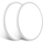 [lot de 2 plafonniers led avec d�tecteur de mouvement radar, 30 w, lumi�re neutre 4000 k / tension large ...