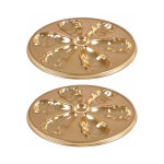 Lot de 2 plateaux � hu�tres  lise  25cm or