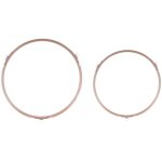 Lot de 2 plateaux tournants en verre pour micro - ondes, support en plastique, anneau de roue, support ...