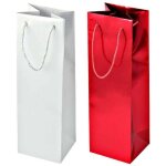 Lot de 2 pochettes cadeau pour bouteille de vin ou de champagne fackelmann