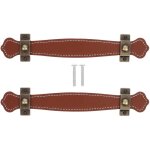 Lot de 2 poignes de meuble en cuir pour tiroir, coffre, atelier