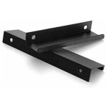 Lot de 2 poign�es de meubles noires - poign�e invisible pour meubles de cuisine profil� aluminium entraxe ...