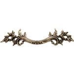 Lot de 2 poign�es de meuble vintage 148mm - longueur 64mm - entraxe bouton de porte ancienne bronze pour ...