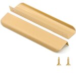 Lot de 2 poign�es de placard de cuisine dor�es en alliage d'aluminium, distance entre les trous 320 mm ...