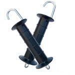 Lot de 2 poign�es de portail de cl�ture �lectriques s�res avec ressort - fournitures de jardin stables ...