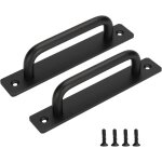 Lot de 2 poign�e porte coulissante poign�e de porte noire poignee de meuble cuisine noir matte poign�e ...