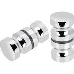 Lot de 2 de poign�es de porte de douche bain poign�e de porte de douche 30 mm poign�es de porte de remplacemen ...