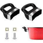 Lot de 2 poign�es de rechange universelles pour casserole c�t� court, en bak�lite pour ustensiles de ...