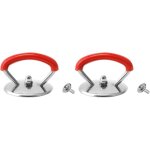 Lot de 2 poignes universelles pour couvercles de casseroles, rutilisables et portables, en acier inoxydable, ...