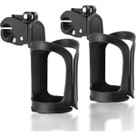 Lot de 2 porte - bidons de vlo noirs (7 x 7 x 14 cm), porte - gobelets universels rotatifs  360 degrs ...