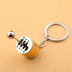 Lot de 2 porte - cl�s pour pommeau de levier de vitesse, porte - cl�s de voiture, pendentif en m�tal ...