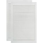 Lot de 2 portes  persiennes portes d'armoire portes d'tagres revtement pour placard penderie garde ...