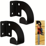 Lot de 2 porte - tron�onneuse - support mural pour tron�onneuse, rangement m�tallique pour outils d'atelier ...