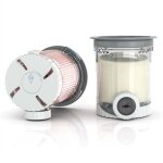 Lot de 2 pots et couvercles compatibles lave - vaisselle pour sorbeti�re nc700 machine � glace molle