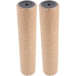 Lot de 2 poteaux � griffer en sisal naturel remplacement de griffoir pour