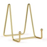 Lot de 2 pr�sentoirs pour assiettes de 10 cm - chevalet en fer noir, support en m�tal pour photos, assiettes ...