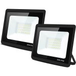 Lot de 2 projecteurs led blanc froid 30w extrieur, projecteur led tanche ip66 pour jardin projecteur ...
