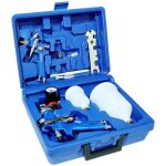 Lot de 2 pulvrisateurs de peinture professionnels - buses 0, 8 mm et 1, 4 mm - pistolets 125 ml et 600 ...
