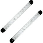 Lot de 2 rails d'arrimage airline en aluminium avec 4 embouts, barre de blocage de 300 mm, rails d'arrimage ...