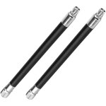 Lot de 2 rallonges de valve pour voiture, tube d'extension de 16 cm, tuyau de gonflage de pneu, pompe ...