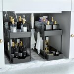 Lot de 2 rangement sous �vier - organisateur sous evier tiroir coulissant � extraction - rangement et ...