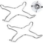 Lot de 2 r�ducteurs � gaz en acier inoxydable pour plaque de cuisson � gaz, plaque de cuisson, plaque ...