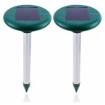Vurahome - lot de 2 r�pulsif taupe solaire r�pulsif ultrason mole chasse taupe solaire intelligent combine ...