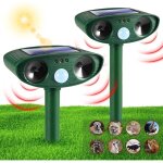 Lot de 2 r�pulsifs � ultrasons pour chats, r�pulsif � ultrasons pour chats d'ext�rieur, r�pulsif pour ...
