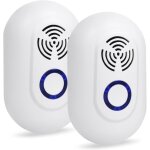 Lot de 2 - repulsif ultrason contre les moustiques anti mouches et rats