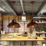 Lot de 2 r�tro vintage lustre suspension industrielle e27 33cm plafonnier abat - jour en m�tal luminaire ...