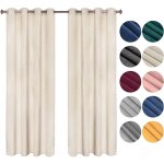 Woltu - lot de 2 rideaux draperies thermique  oeillets, 140x245cm rideau opaque occultant en velours, ...