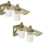 Lot de 2 roue de guidage de rail de porte coulissante en nylon ? guide simple � 2 olives ? durable et ...