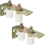 Lot de 2 roue de guidage de rail de porte de cour porte coulissante roue en nylon poulie en nylon industrielle ...