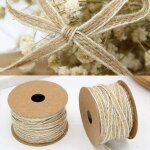 Lot de 2 rouleaux de ficelle de jute pour d�coration de mariage 0. 5cmx10m