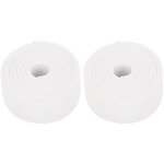 Lot de 2 rouleaux de plinthes souples autocollantes en pvc - 38 mm x 3, 2 m - pour cuisine et salle de ...
