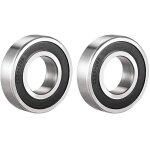 Lot de 2 roulements  billes 6206 - 2rs scells, 30 x 62 x 16 mm, pr - lubrifis, double joint en acier ...