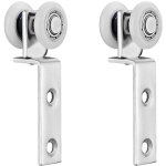 Lot de 2 roulettes de 20 mm pour rail de rideau avec roulettes, roulettes pour portes coulissantes, roue ...